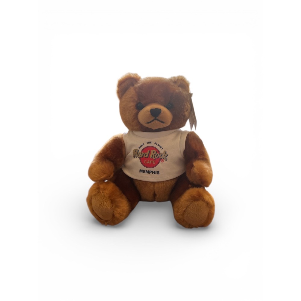 Hard Rock Cafe Memphis Herrington Teddy Bear Plush Save Planet‎ Signature 2005
